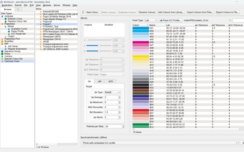 Calcheck Chart Configuration