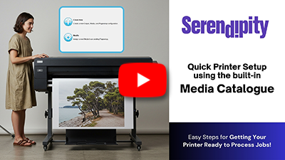 Quick Printer Setup using Media Catalogue